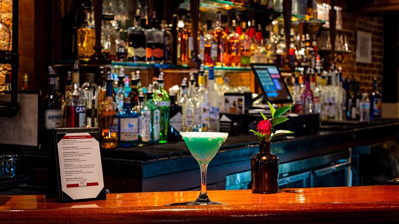 Martini on the bar top